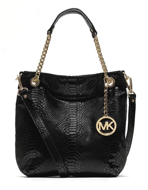 michael kors blaack purse|Michael Kors black patent tote.